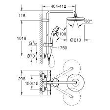 Grohe New Tempesta Cosmopolitian dušas komplekts, 27922001 cena un informācija | Dušas komplekti un paneļi | 220.lv