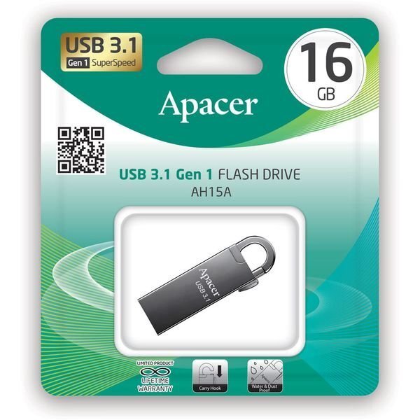 Zibatmiņa Apacer AP16GAH15AA-1, 16GB cena un informācija | USB Atmiņas kartes | 220.lv