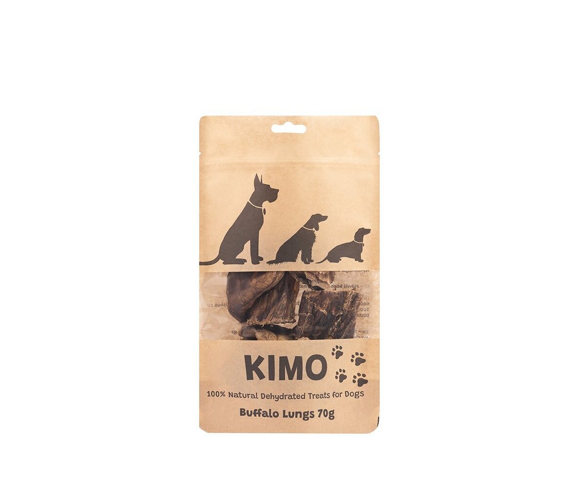 Kimo Snack Kaltēti Bifeļu Plaušu Gabali 70g Suņiem цена и информация | Gardumi suņiem | 220.lv