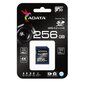 ADATA Premier Pro UHS-I SDXC, 256 GB, Flash memory class 10, U3, V30, 85 MB цена и информация | Atmiņas kartes mobilajiem telefoniem | 220.lv