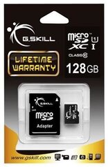 G.Skill FF-TSDXC128GA-U1 atmiņas karte 128 GB MicroSDXC Class 10 UHS-I cena un informācija | Atmiņas kartes mobilajiem telefoniem | 220.lv