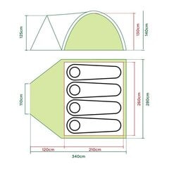 Telts Coleman DARWIN 4+ цена и информация | Палатки | 220.lv