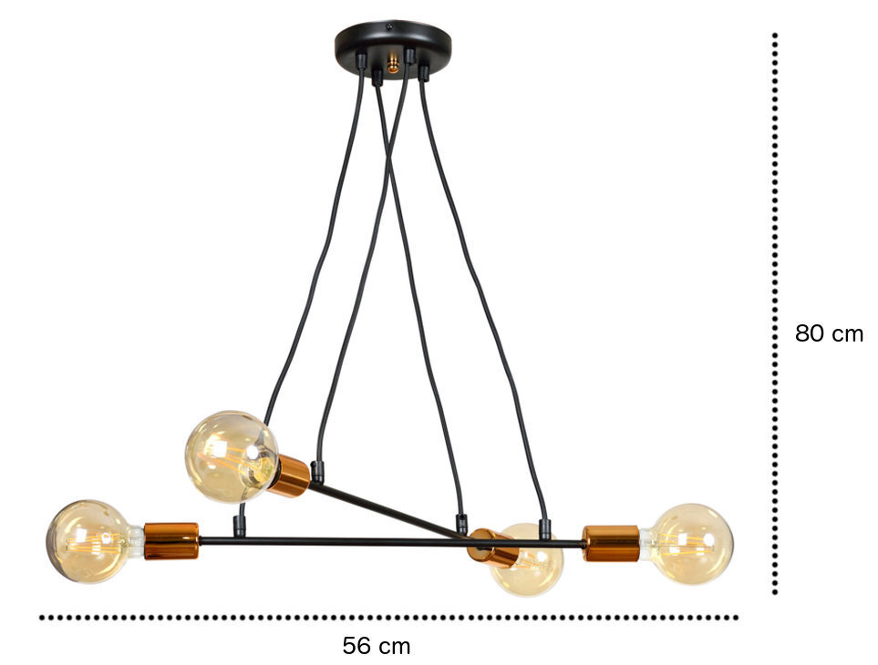 Emibig lampa Bravo 4 cena un informācija | Lustras | 220.lv