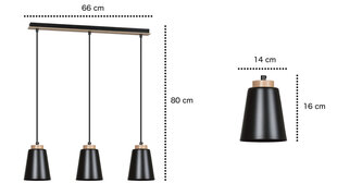 Emibig lampa Bolero 3 cena un informācija | Lustras | 220.lv