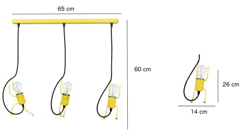 Emibig lampa Bobi 3 цена и информация | Piekaramās lampas | 220.lv