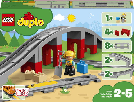 Железнодорожный мост LEGO DUPLO Town цена и информация | Конструкторы и кубики | 220.lv