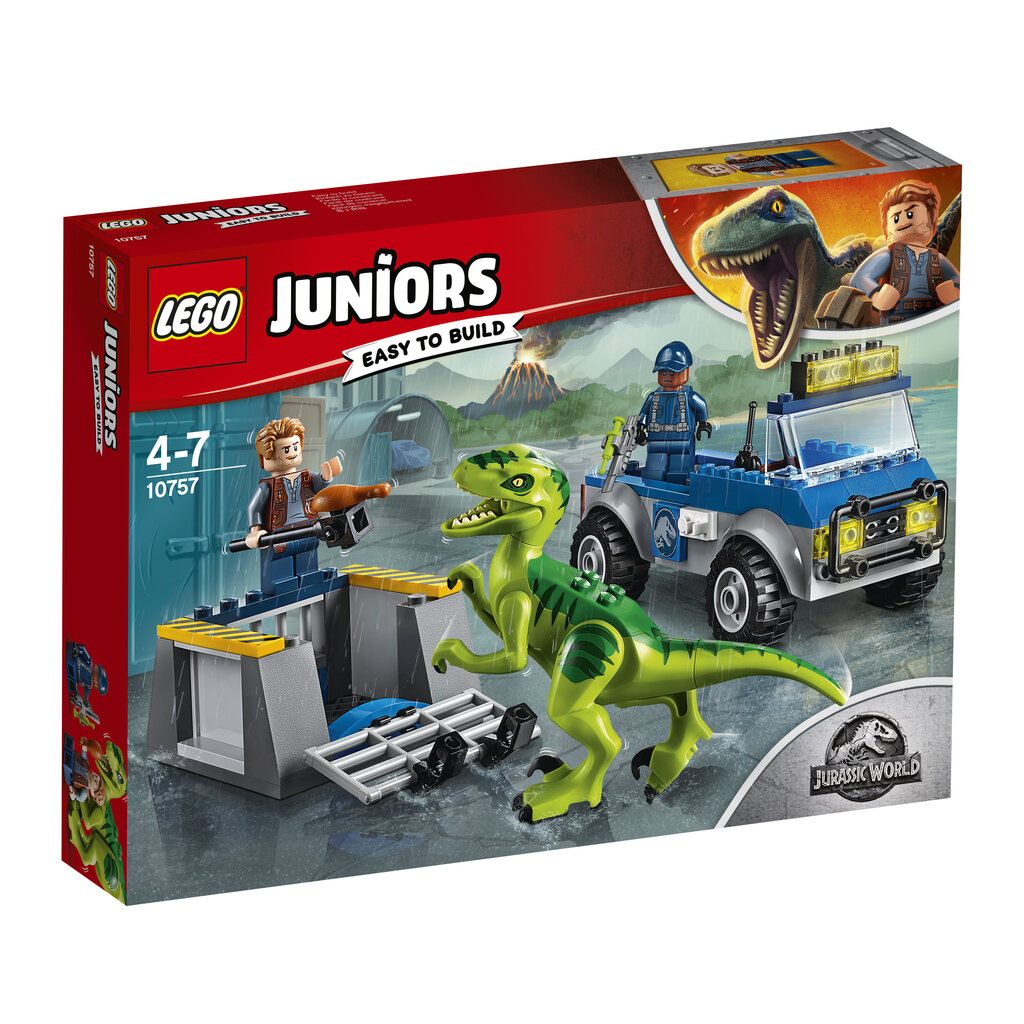 10757 LEGO® JUNIORS, Velocilaptora glābšanas kravas automašīna цена и информация | Konstruktori | 220.lv