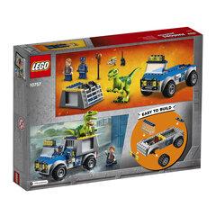 10757 LEGO® JUNIORS, Velocilaptora glābšanas kravas automašīna cena un informācija | Konstruktori | 220.lv
