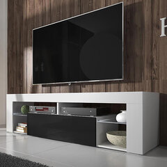 TV galds Bianko, balts/melns cena un informācija | TV galdiņi | 220.lv