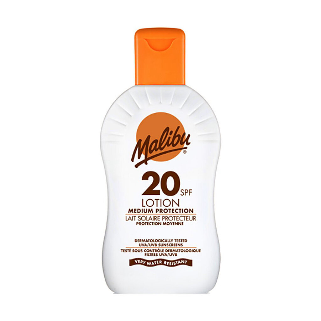 Saules aizsardzības losjons Malibu SPF 20 200 ml cena un informācija | Sauļošanās krēmi | 220.lv