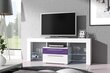 TV galds Nesli, balts/violets cena un informācija | TV galdiņi | 220.lv