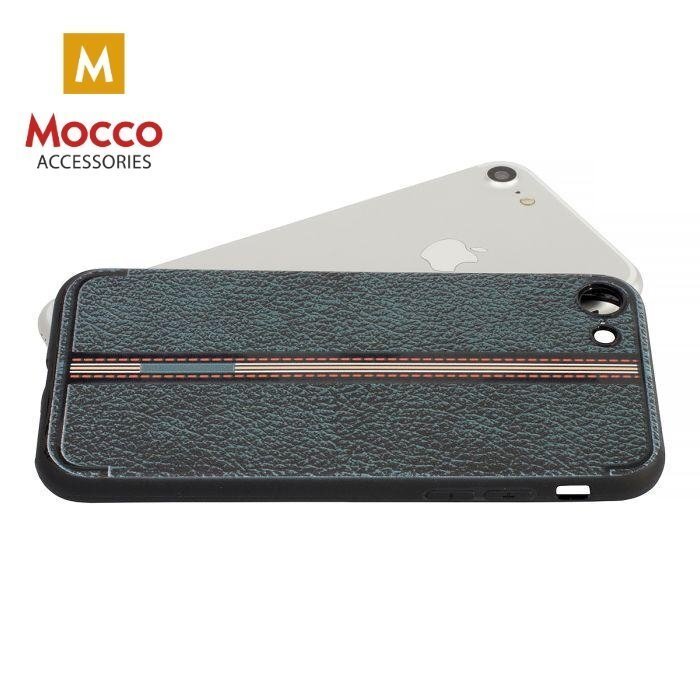 Aizsargmaciņš Mocco Trendy Grid And Stripes Silicone Back Case Apple iPhone X Black (Pattern 3) cena un informācija | Telefonu vāciņi, maciņi | 220.lv