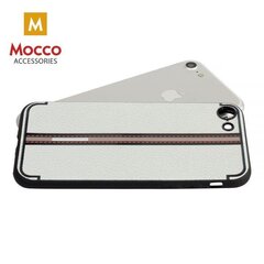 Aizsargmaciņš Mocco Trendy Grid And Stripes Silicone Back Case Apple iPhone X White (Pattern 3) cena un informācija | Telefonu vāciņi, maciņi | 220.lv