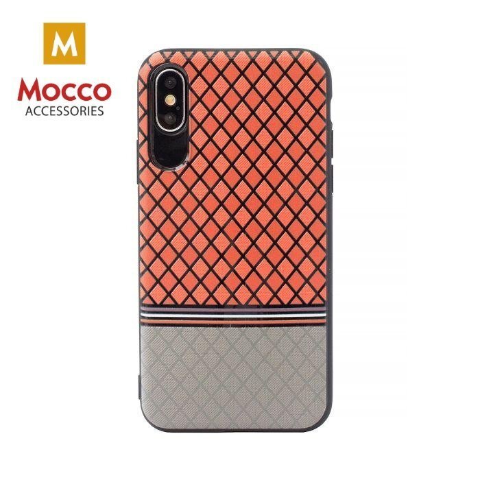 Aizsargmaciņš Mocco Trendy Grid And Stripes Silicone Back Case Samsung G950 Galaxy S8 Red (Pattern 2) cena un informācija | Telefonu vāciņi, maciņi | 220.lv