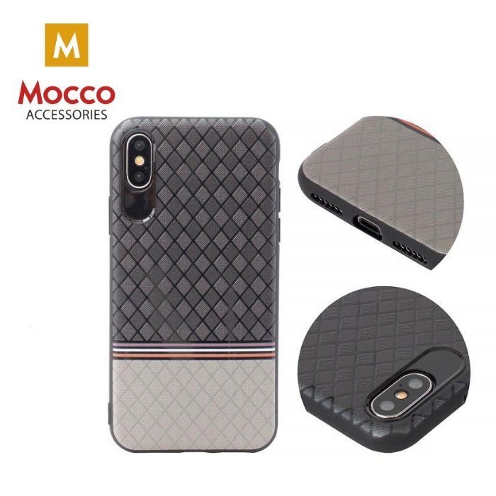 Aizsargmaciņš Mocco Trendy Grid And Stripes Silicone Back Case Samsung G950 Galaxy S8 Grey (Pattern 2) cena un informācija | Telefonu vāciņi, maciņi | 220.lv