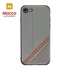 Aizsargmaciņš Mocco Trendy Grid And Stripes Silicone Back Case Apple iPhone X White (Pattern 1) cena un informācija | Telefonu vāciņi, maciņi | 220.lv