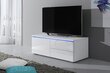 TV galds Luvitca Singuli (kreisā puse), balts cena un informācija | TV galdiņi | 220.lv