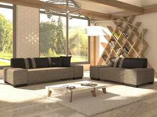 Комплект мягкой мебели 2+3 Porto, коричневый цена и информация | Комплекты мягкой мебели | 220.lv