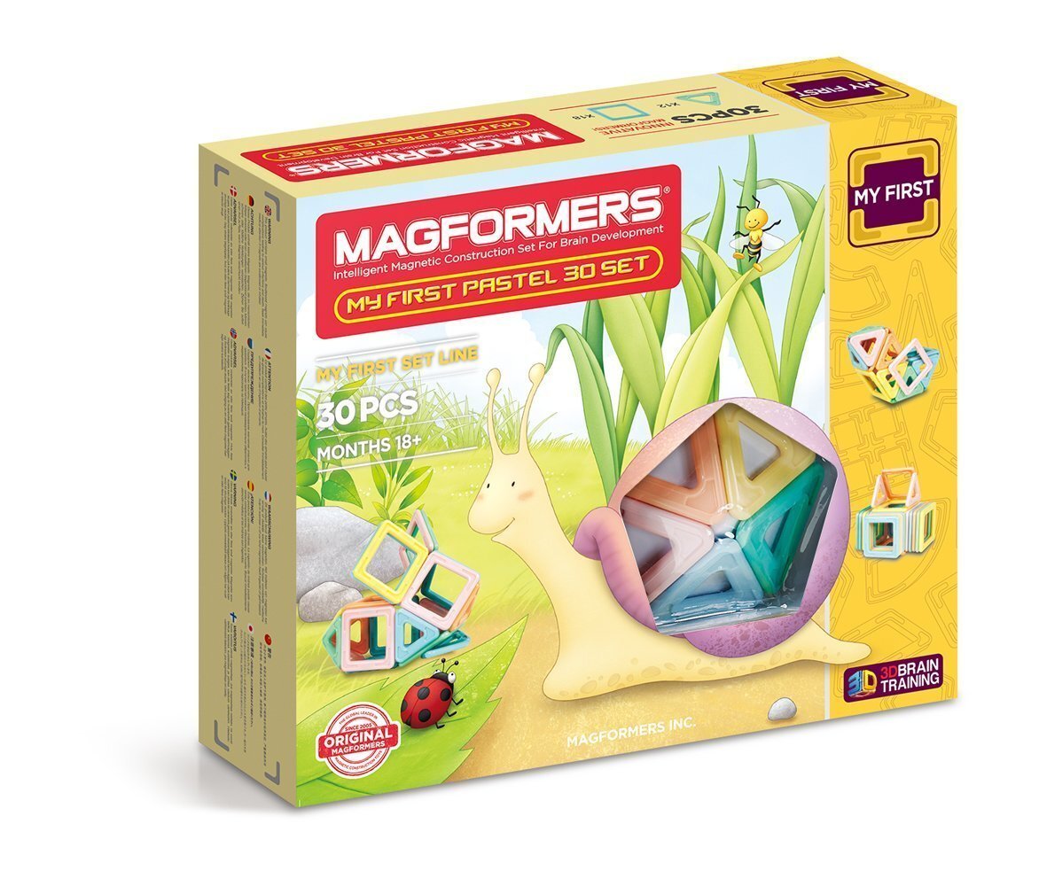 Magnētiskais konstruktors Magformers "My first Pastel", 30 d. cena un informācija | Konstruktori | 220.lv