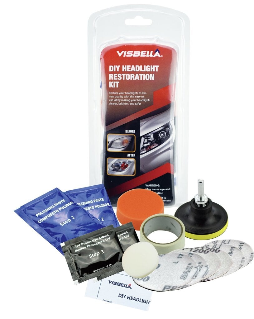 Plastmasas lukturu pulēšanas komplekts Visbella цена и информация | Auto piederumi | 220.lv