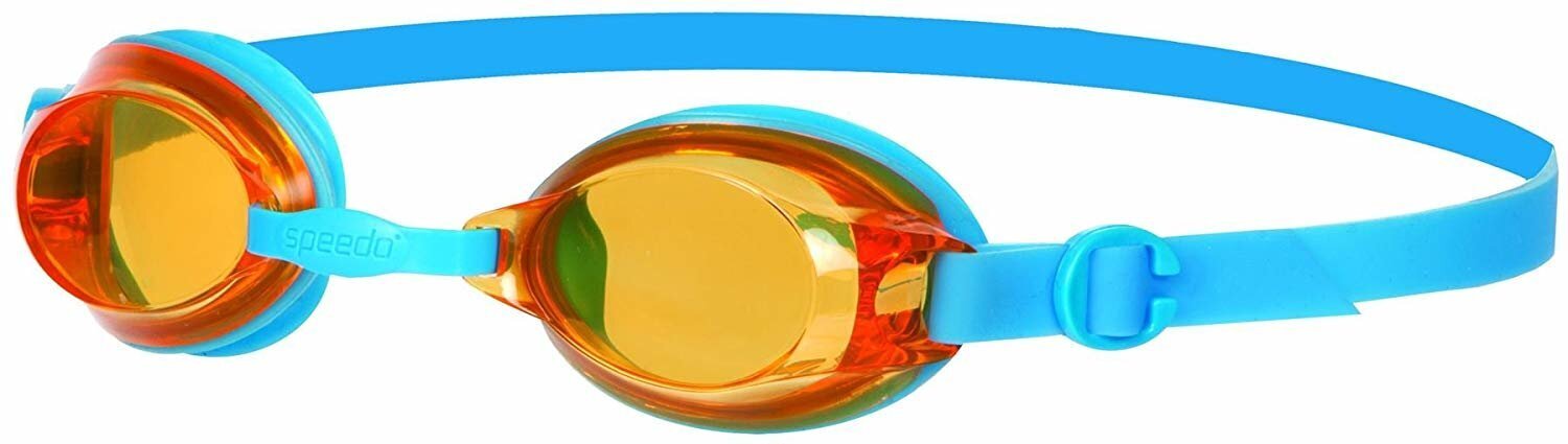 Peldbaseinu aizsargbrilles bērniem Speedo Jet Junior, oranžszilā krāsā cena un informācija | Peldēšanas brilles | 220.lv