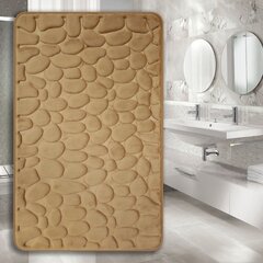 Memory foam paklājs "Benedomo" Dark beige, 60x100 cm цена и информация | Аксессуары для ванной комнаты | 220.lv