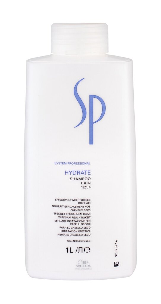 Mitrinošs šampūns Wella Professionals SP Hydrate, 1000 ml cena un informācija | Šampūni | 220.lv
