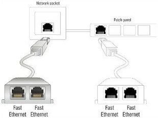 Delock adapteris Rozdzielacz LAN 1xRJ45/2xRJ45 Ethernet цена и информация | Адаптеры и USB разветвители | 220.lv