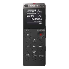 Sony ICD-UX560B 4GB, Melns cena un informācija | Diktofoni | 220.lv