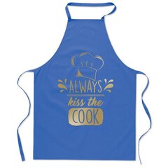 Хлопчатобумажный фартук "Always kiss the cook" цена и информация | Оригинальные фартуки | 220.lv