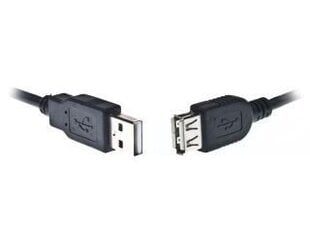 Gembird USB Male - USB Female 0.75m Black cena un informācija | Savienotājkabeļi | 220.lv