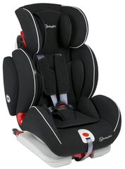Autosēdeklis BabyGO Sira ar ISOFIX sistēmu 9-36kg, melns cena un informācija | Autokrēsliņi | 220.lv