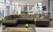 Universāls stūra dīvāns Letto, brūna cena un informācija | Stūra dīvāni | 220.lv