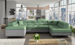 Universāls stūra dīvāns Letto, zaļš / pelēks цена и информация | Stūra dīvāni | 220.lv