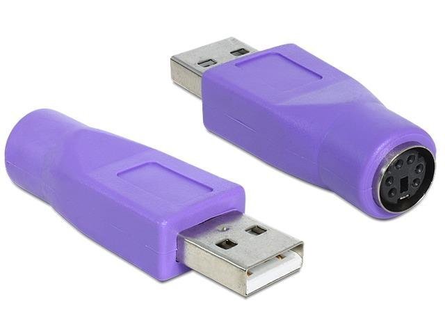 DELOCK ADAPTER PS2 FEMALE USB-A MALE цена | 220.lv