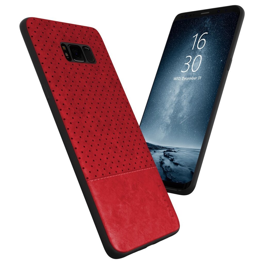 Aizsargmaciņš Qult Luxury Drop Back Case Silicone Case Samsung G965 Galaxy S9 Plus Red cena un informācija | Telefonu vāciņi, maciņi | 220.lv