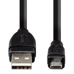 Micro USB 2.0 kabelis Hama, ekranēts, 0,25 m, melns cena un informācija | Savienotājkabeļi | 220.lv