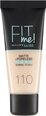 Maybelline FIT ME Matte tonālais krēms 110 Porcelain, 30ml