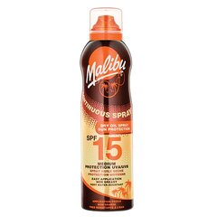 Losjons sprejs ar saules aizsardzību Malibu SPF 15 175 ml cena un informācija | Sauļošanās krēmi | 220.lv