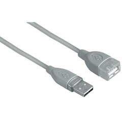 Kabelis Hama USB Male - USB Female 0.25m Grey cena un informācija | Kabeļi un vadi | 220.lv