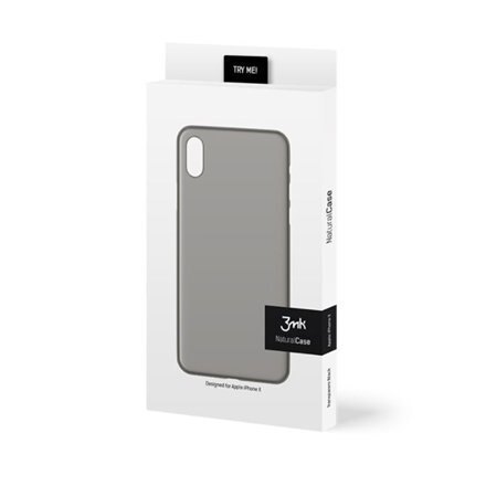 Telefona vāciņš 3MK NaturalCase, piemērots iPhone X telefonam, caurspīdīgs/melns цена и информация | Telefonu vāciņi, maciņi | 220.lv