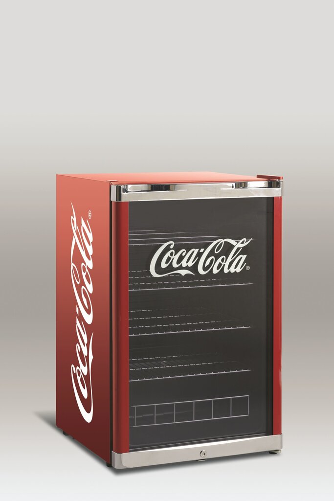 Scancool Coca Cola HighCube ledusskapis - vitrīna, 84cm, A+ cena un informācija | Ledusskapji | 220.lv