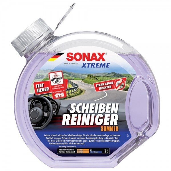 Vasaras logu mazgāšanas šķidrums SONAX Xtreme (3+3) цена и информация | Vējstiklu un dzesēšanas šķidrumi | 220.lv