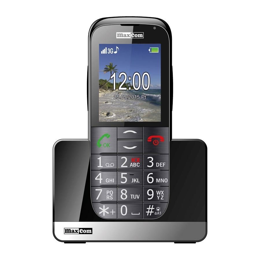 Maxcom MM 721, Black cena un informācija | Mobilie telefoni | 220.lv