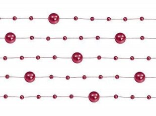 Pērļu virtene, spilgti rozā (1,3 m) цена и информация | Праздничные декорации | 220.lv