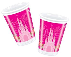 Plastmasas krūzes Princese, 180 ml, 10 gab. цена и информация | Праздничная одноразовая посуда | 220.lv