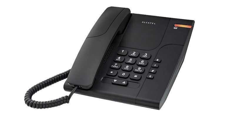 Alcatel Temporis 180, melns цена и информация | Stacionārie telefoni | 220.lv
