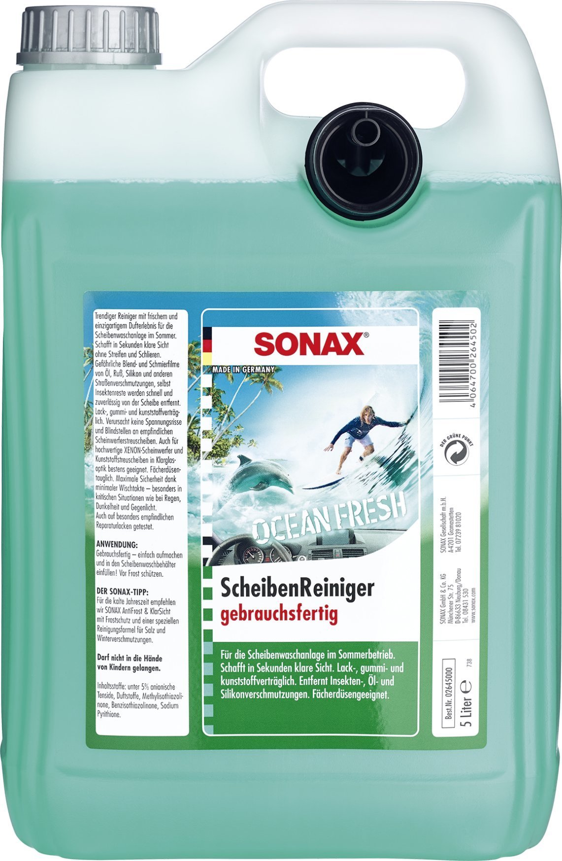 SONAX стеклоомывающая летняя жидкость Ocean Fresh цена