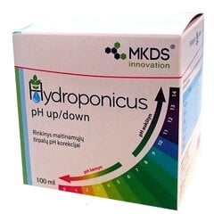 PH regulēšanas komplekts HYDROPONICUS pH Up / Down 100 ml cena un informācija | Augu kopšanas līdzekļi | 220.lv