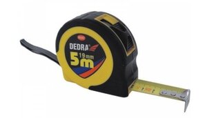 Mērlente Dedra 5 m/19 mm cena un informācija | Rokas instrumenti | 220.lv